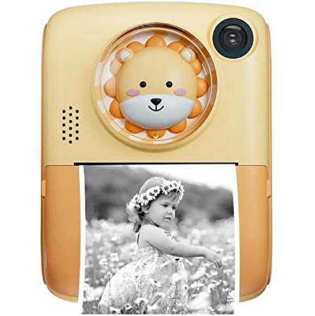 QASUL Anlık Termal Yazıcılı Dijital Çocuk Kamerası 2.0 Inç Hd 1080P Instant Photo Printer Camera cmr37pembekjdnc