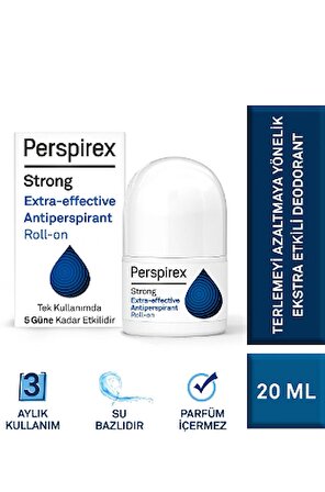 Perspirex Konfor,Güçlü Ve Orijinal Terleme Önleyici Antiperspirant Roll-on 20 Ml 3'lü Paket