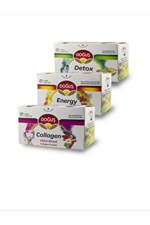 Collagen ve Detox Doğuş Süzen Bardak Poşet Çay