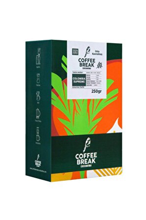 Colombia Supremo Çekirdek Kahve 250 Gr.