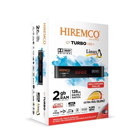 Hiremco Gt Turbo V8D Plus Dolby Ses, Akıllı Kumanda, En Son Seri