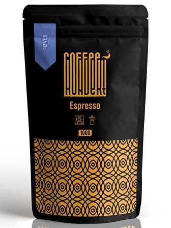 Coffee Hundert Brazil Santos Espresso 100 Gram