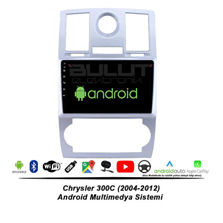 Chrysler 300C Android Multimedya Sistemi (2004-2012) 2 GB Ram 32 GB Hafıza 4 Çekirdek İphone CarPlay Android Auto Navibox