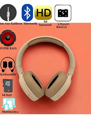 XTRIKE ME Kulak Üstü Bluetooth Kulaklık Kablosuz Kulaklık Kulakustu Kafa Üstü