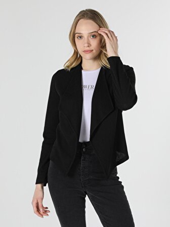 Regular Fit Blazer Siyah Kadın Ceket