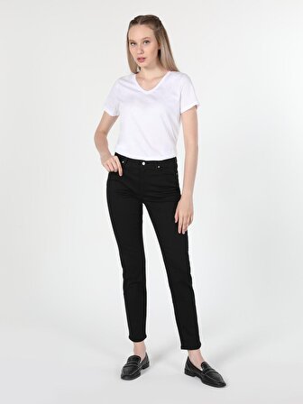 Regular Fit Basic Beyaz Kadın Kısa Kol Tişört