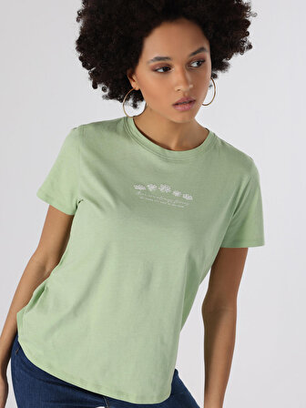 Yeşil Kadın Tshirt K.kol