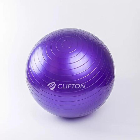 Clifton 65 cm Fitilli Pilates Topu Mor + Pompa