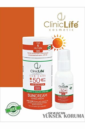 Cliniclife Leke Karşıtı ve Aydınlatıcı Güneş Kremi 50+ Spf 100 ml