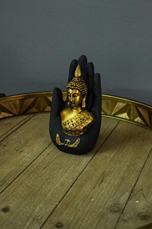 Buddha El Dekoratif Obje Hediyelik Salon Aksesuarı Ofis Hediyesi
