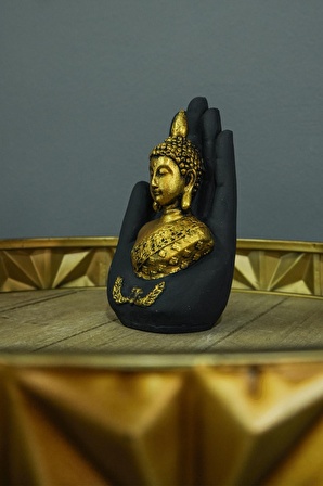 Buddha El Dekoratif Obje Hediyelik Salon Aksesuarı Ofis Hediyesi