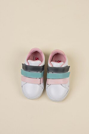 Cırtlı Renkli Bebe Spor Ayakkabı