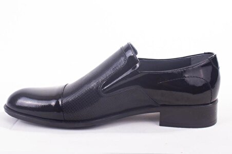 Fermend 126 Siyah Rugan Klasik Deri Erkek Ayakkabı
