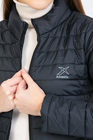 Kinetix SN659 Basıc Padded Coat Siyah Günlük Kadın Şişme Mont