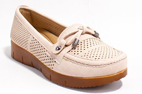 Polaris 161660 Bej Ortopedik Günlük  Kadın Ayakkabı