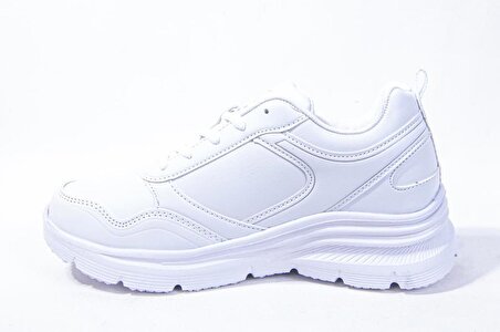 Kinetix Suomy Beyaz Ortopedik Günlük Kadın Spor Ayakkabı
