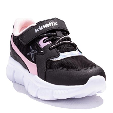 Kinetix Helıum Ortopedik Günlük Siyah Pembe Kız Çocuk Spor Ayakkabı