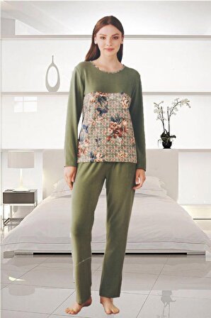 Kadın Pijama Takımı Uzun Kol Soft Pamuklu Kışlık