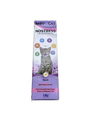 MBV Cat Nostress Kedi Sakinleştirici Vitamin Macun Peynir Aromalı 50 gr