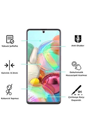 Apple iPhone 12 Uyumlu Ekran Koruyucu Screen Protector Tempered Glass Kristal Netliğinde %100 HD Görüntü, Yüksek Kalite Temperli Kırılmaz Cam