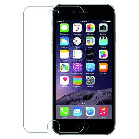 Apple iPhone 7 Uyumlu Ekran Koruyucu Screen Protector Tempered Glass Kristal Netliğinde %100 HD Görüntü, Yüksek Kalite Temperli Kırılmaz Cam