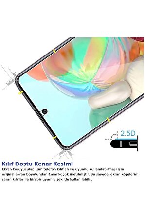 Oppo A54 4G Uyumlu Ekran Koruyucu Screen Protector Tempered Glass Kristal Netliğinde %100 HD Görüntü, Yüksek Kalite Temperli Kırılmaz Cam