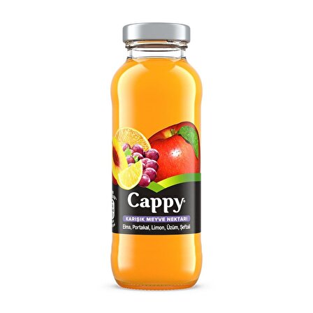 Cappy Bahçe Karışık Meyve Nektarı Cam 250 Ml
