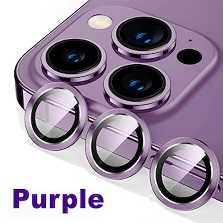 SKV MOBILE Iphone 14 Pro / 14 Pro Max  Purple  Mor Uyumlu Kamera Koruyucu Lens Koruyucu
