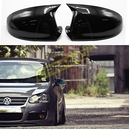 Vw Jetta MK5 Batman Yarasa Ayna Kapağı Piano Black 2005-2010