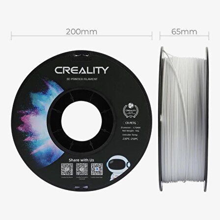 Creality Cr-Petg Filament Beyaz 1.75 mm