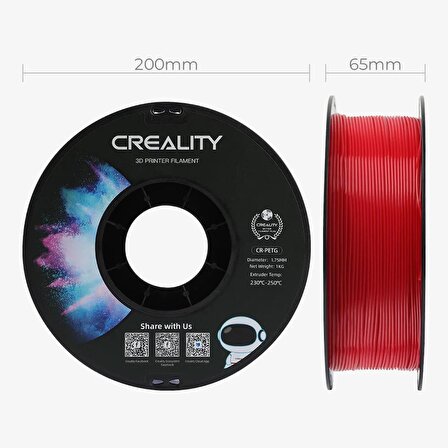 Creality Cr-Petg Filament Kırmızı 1.75 mm
