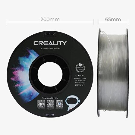 Creality Cr-Petg Filament Şeffaf 1.75 mm