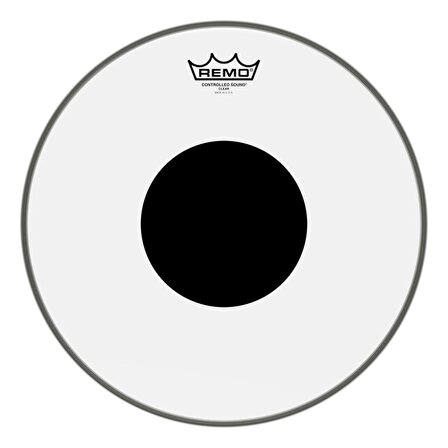 REMO CS-0314-10- Controlled Sound® Şeffaf Top Black Dot™ 14" Davul Derisi