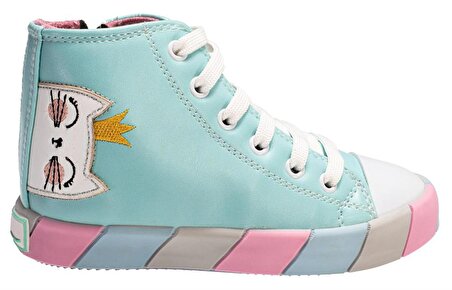 Kedi Prenses Mavi Kız Çocuk Sneakers