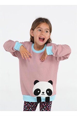 Panda Gülkurusu Kız Çocuk Sweatshirt