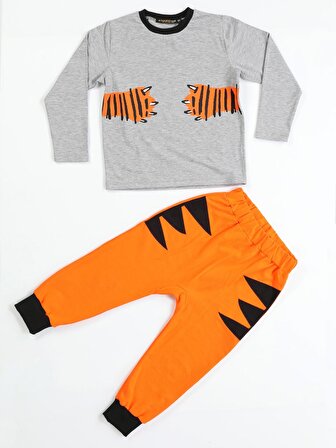 Tiger Paws Turuncu Pantolon+T-shirt Takım