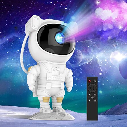 CoolToolls Yıldız Projektörü Galaksi Gece Işığı, Astronot Yıldız Nebula, Zamanlayıcılı