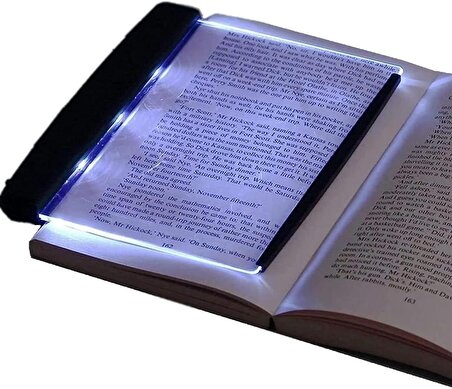 CoolToolls LED okuma lambası, yatakta gece okumak için LightWedge cep kitap ışığı, ayarlanabilir parlaklık
