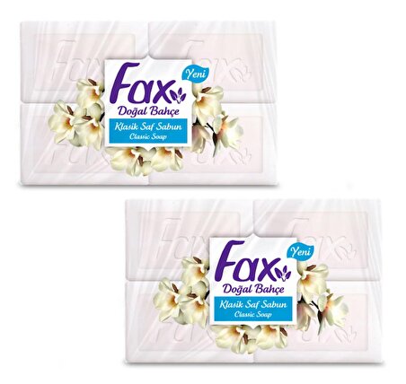 Fax Klasik 8 Adet Beyaz Kalıp Sabun 2X500gr