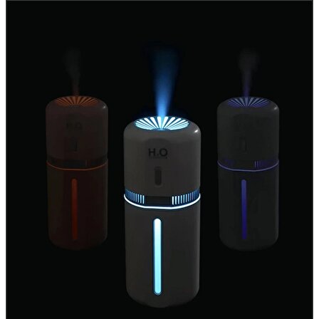 Lambalı Işıklı H2O Hava Nemlendirici Aromatik Buharlı Oda Kokusu Difüzörü Ultrasonik Buharlık 180ML