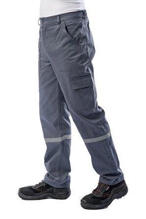 Yazlık Teknik İş Pantolonu (Simple 16/12) Gri Renkli