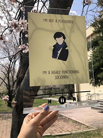 Sherlock Holmes Pleksiglass Tablo, Hediyelik,ev Dekorasyonu, Dekoratif Eşya