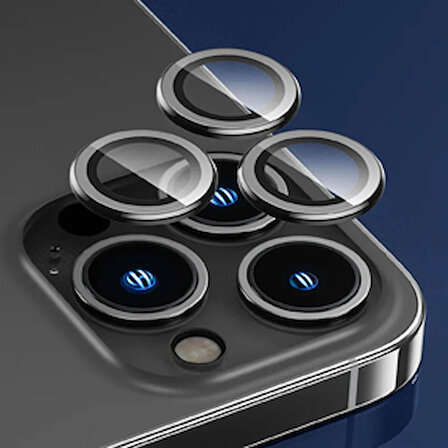 SKV MOBILE Iphone 11 Pro Max  Siyah  Kamera Koruyucu Lens Koruyucu