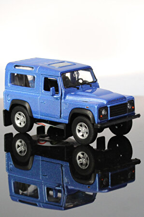 Land Rover Defender Mavi Çek Bırak Metal Model Oyuncak Araba 12 cm