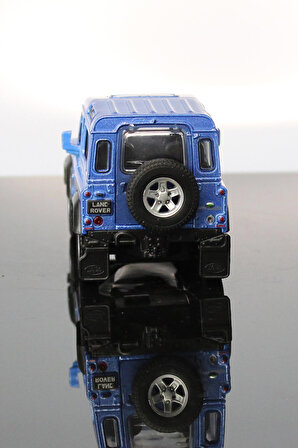 Land Rover Defender Mavi Çek Bırak Metal Model Oyuncak Araba 12 cm