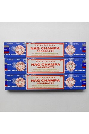 Sai Baba Nag Champa Tütsü Üç Kutu Birden