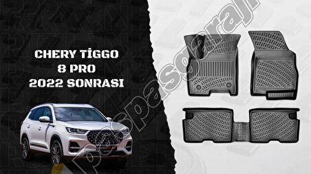 Chery Tiggo 8 Pro 3D Havuzlu Paspas 2022 Sonrası