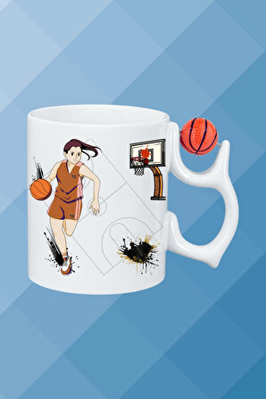 Basketboll Toplu Basket Sever Kupa Bardak Çay Kahve Fincanı Kadın Oyunculu-12