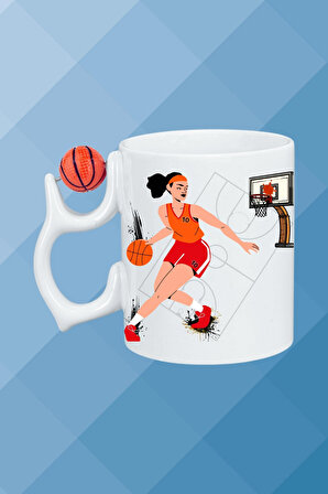 Basketboll Toplu Basket Sever Kupa Bardak Çay Kahve Fincanı Kadın Oyunculu-13