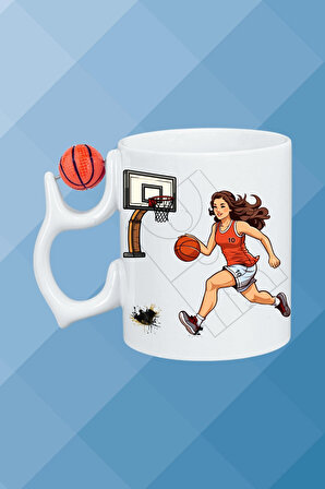Basketboll Toplu Basket Sever Kupa Bardak Çay Kahve Fincanı Kadın Oyunculu-14